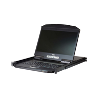 ATEN KVM konzola CL3108, 18.5", VGA, 1366 x 768, 1U, crna